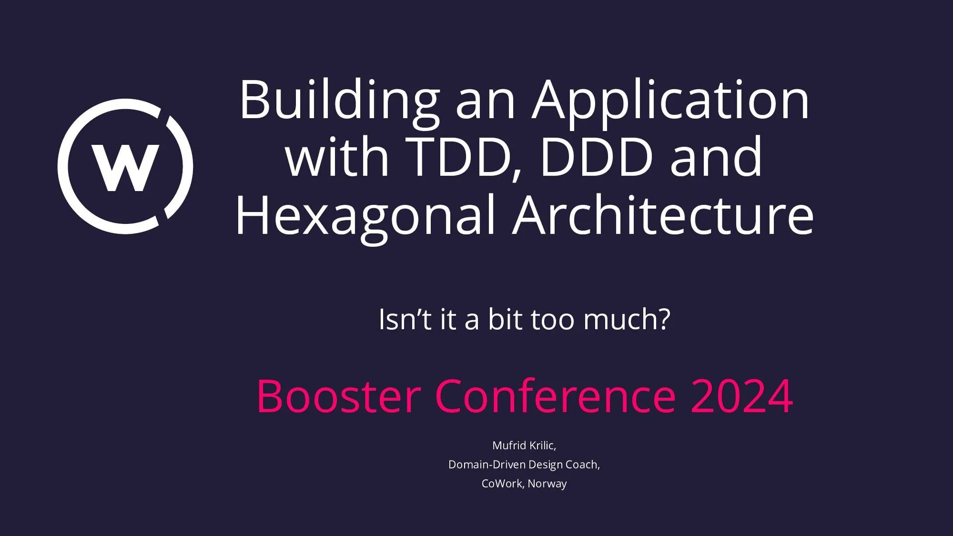 Building an Application with TDD, DDD and Hexagonal Architecture